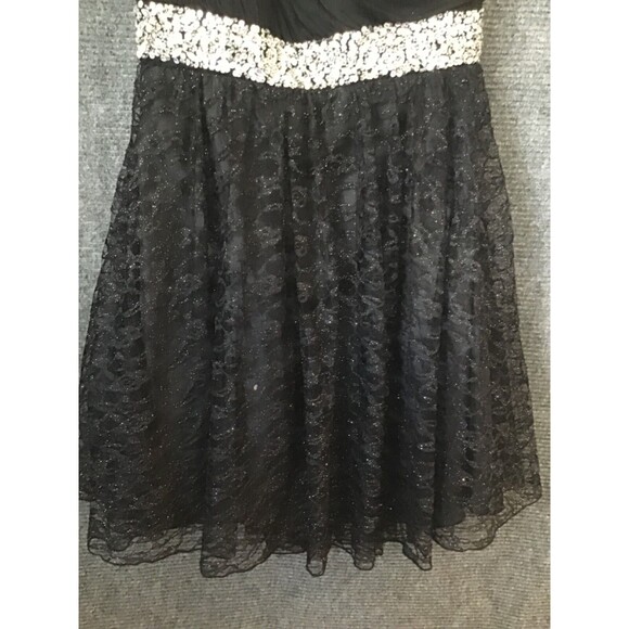 My Michelle Dress Babydoll Strapless Sparkle Embelished Y2K Black Plus Size 18W - Picture 3 of 7